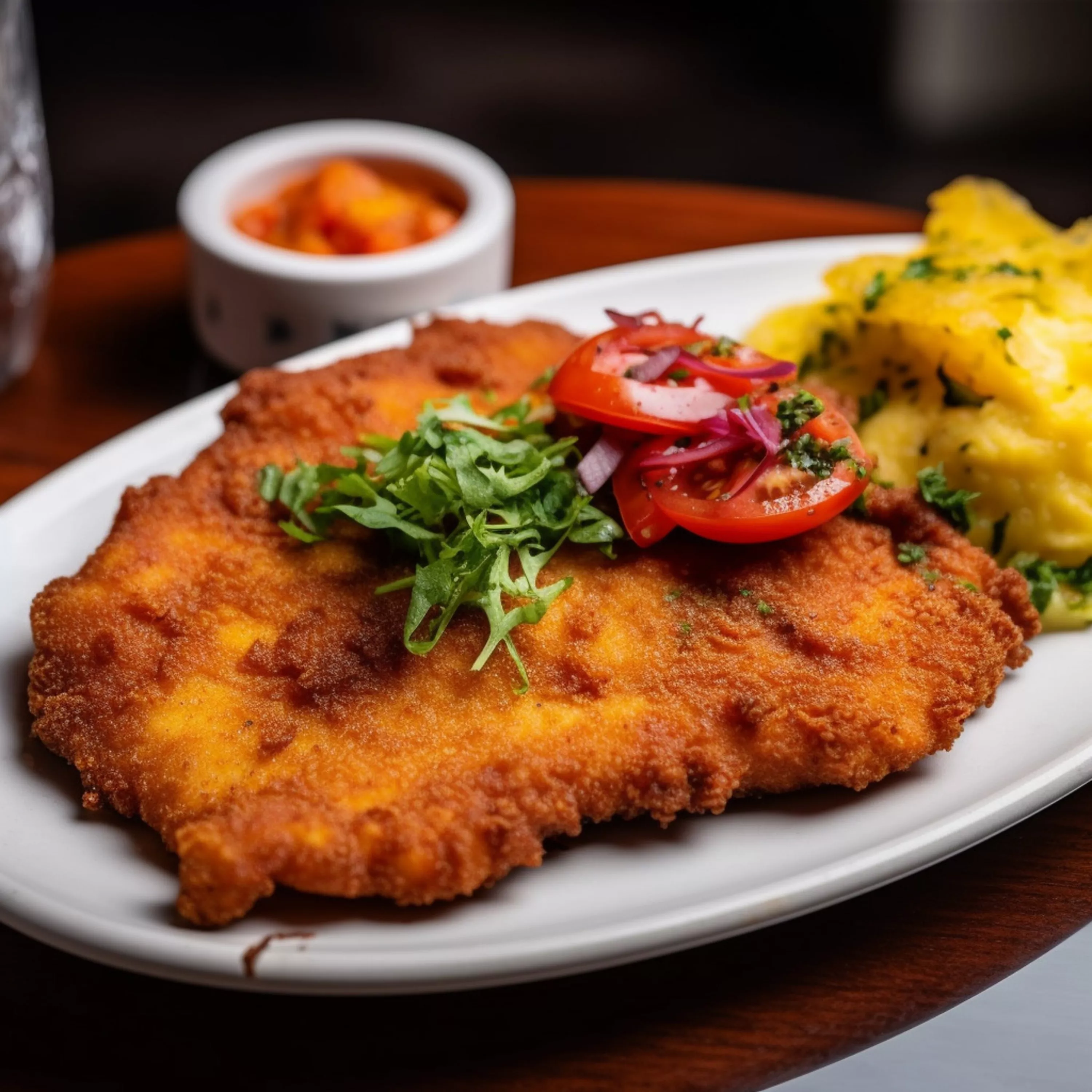 Milanesas preparadas con ligue e integral para rebozado comercial