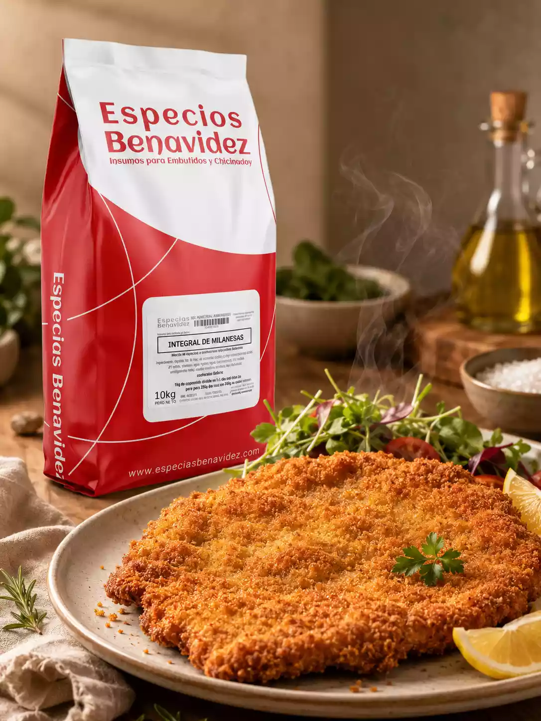 Producción comercial de milanesas con batter e integral técnico