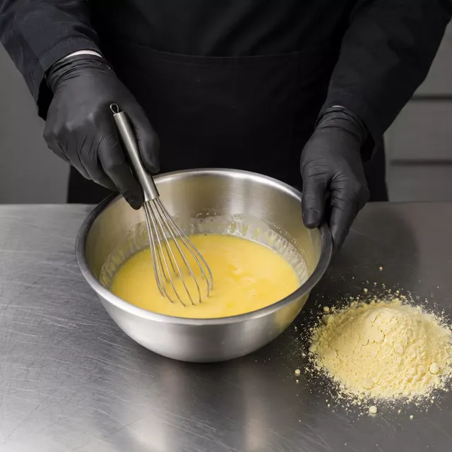 Huevo en polvo incluido en mezcla para ligue de milanesas